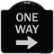Signmission One Way Right Arrow Heavy-Gauge Aluminum Architectural Sign, 18" x 18", BS-1818-23521 A-DES-BS-1818-23521 - alternate 1